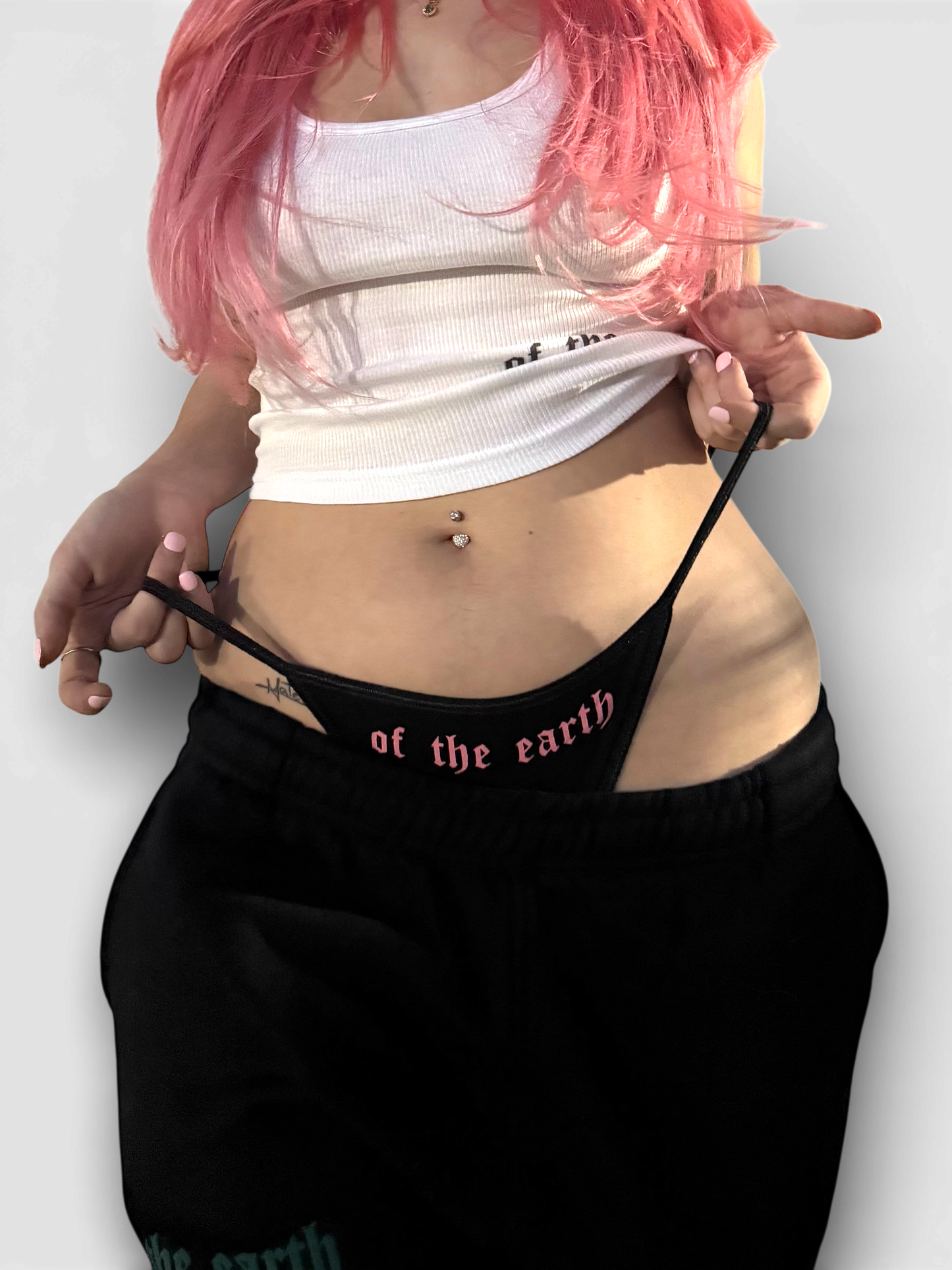 OF THE EARTH THONG - BLACK